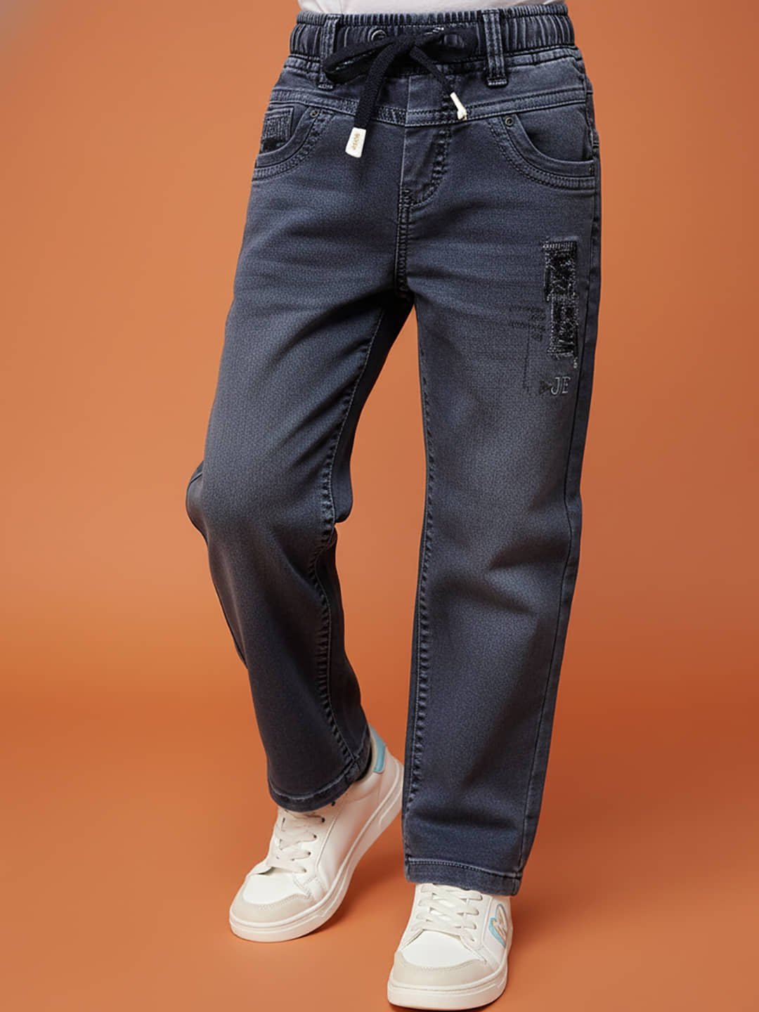 Pack of 1 Boys Cotton Blend Jeans ( Navy )