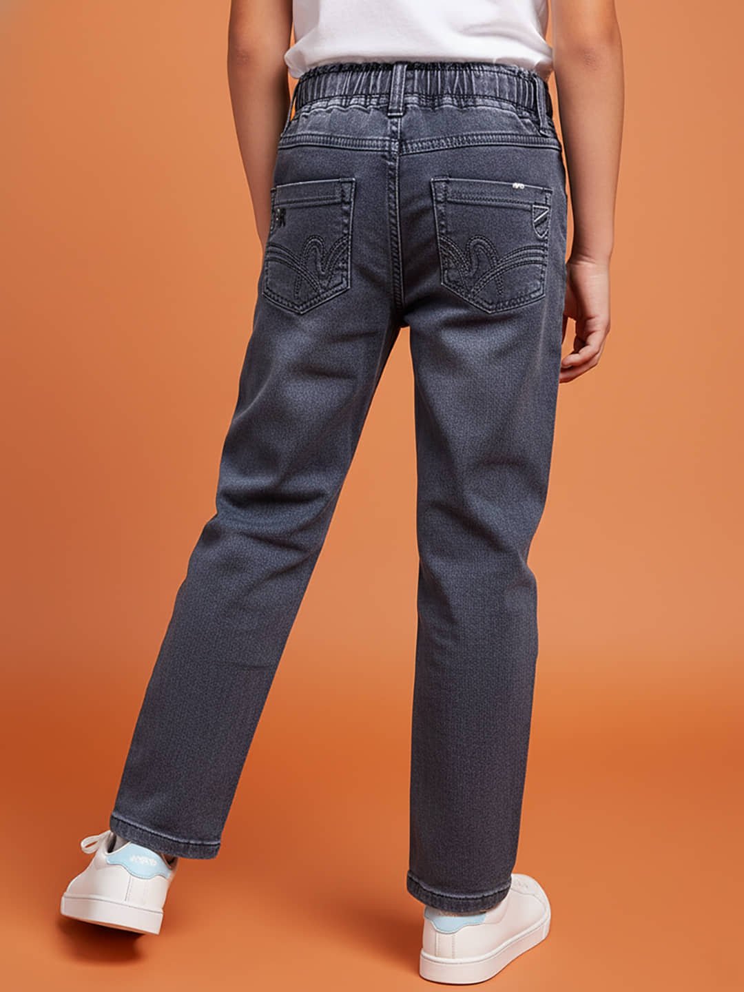 Pack of 1 Boys Cotton Blend Jeans ( Navy ) - Image 2