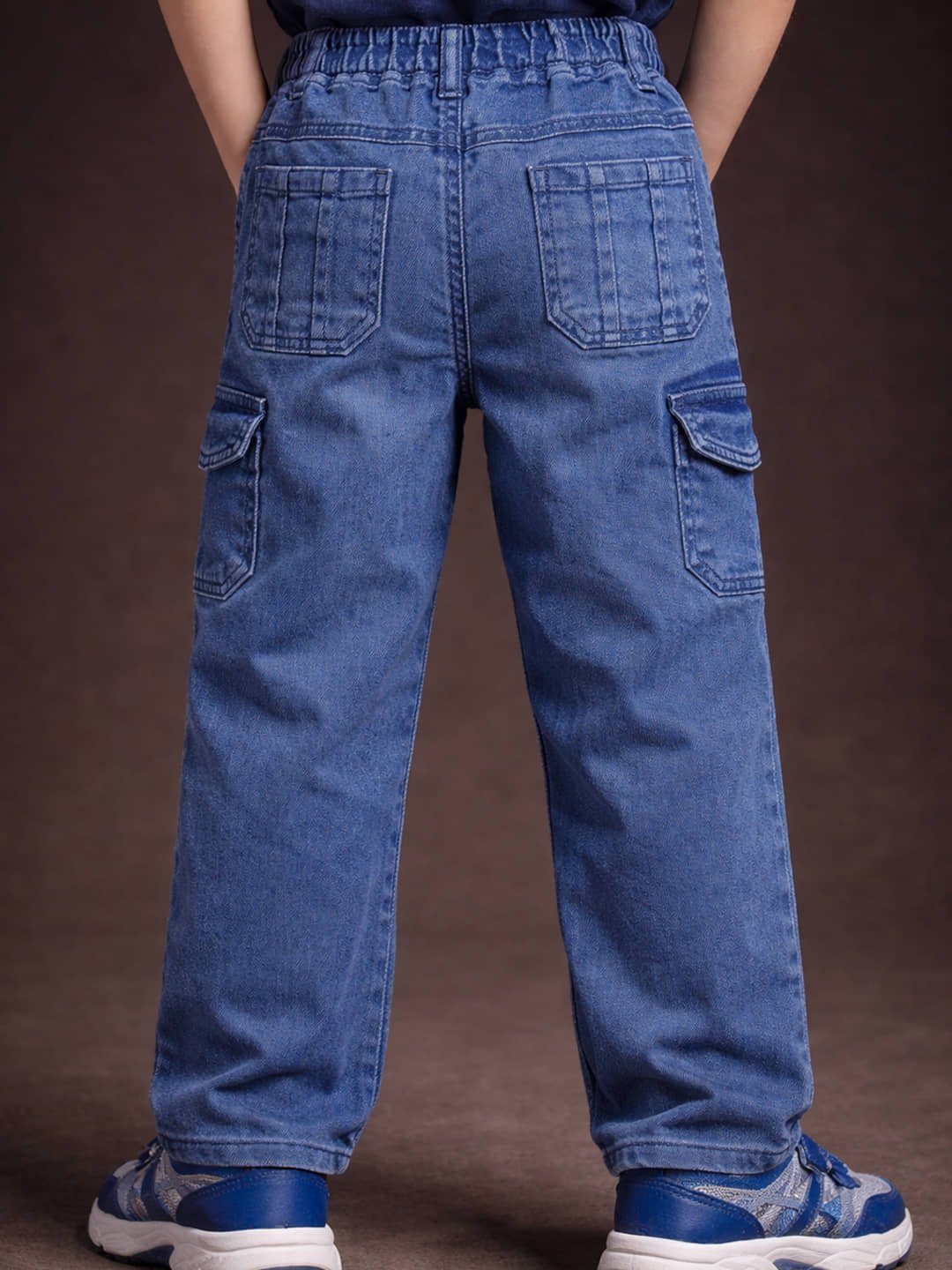 Pack of 1 Boys Cotton Blend Jeans ( Blue ) - Image 2