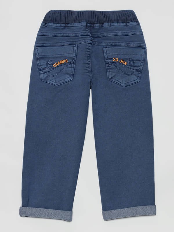 Pack of 1 Boys 100% Cotton Jeans ( Blue ) - Image 2