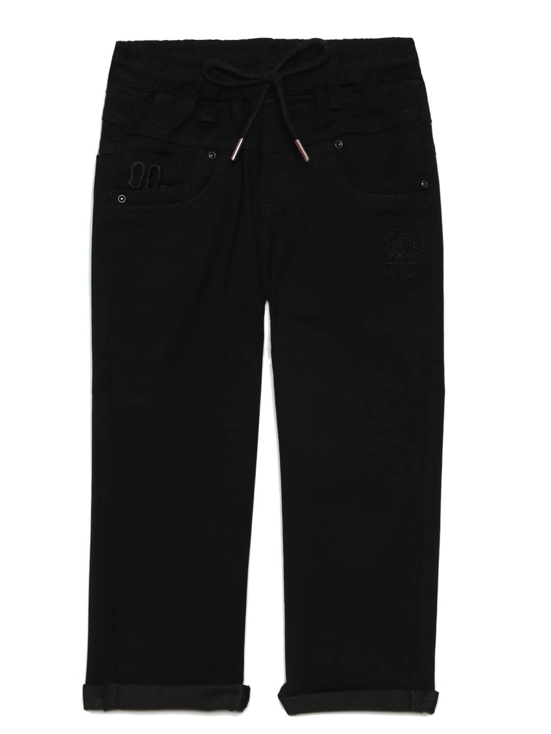 Pack of 1 Boys 100% Cotton Jeans ( Black )