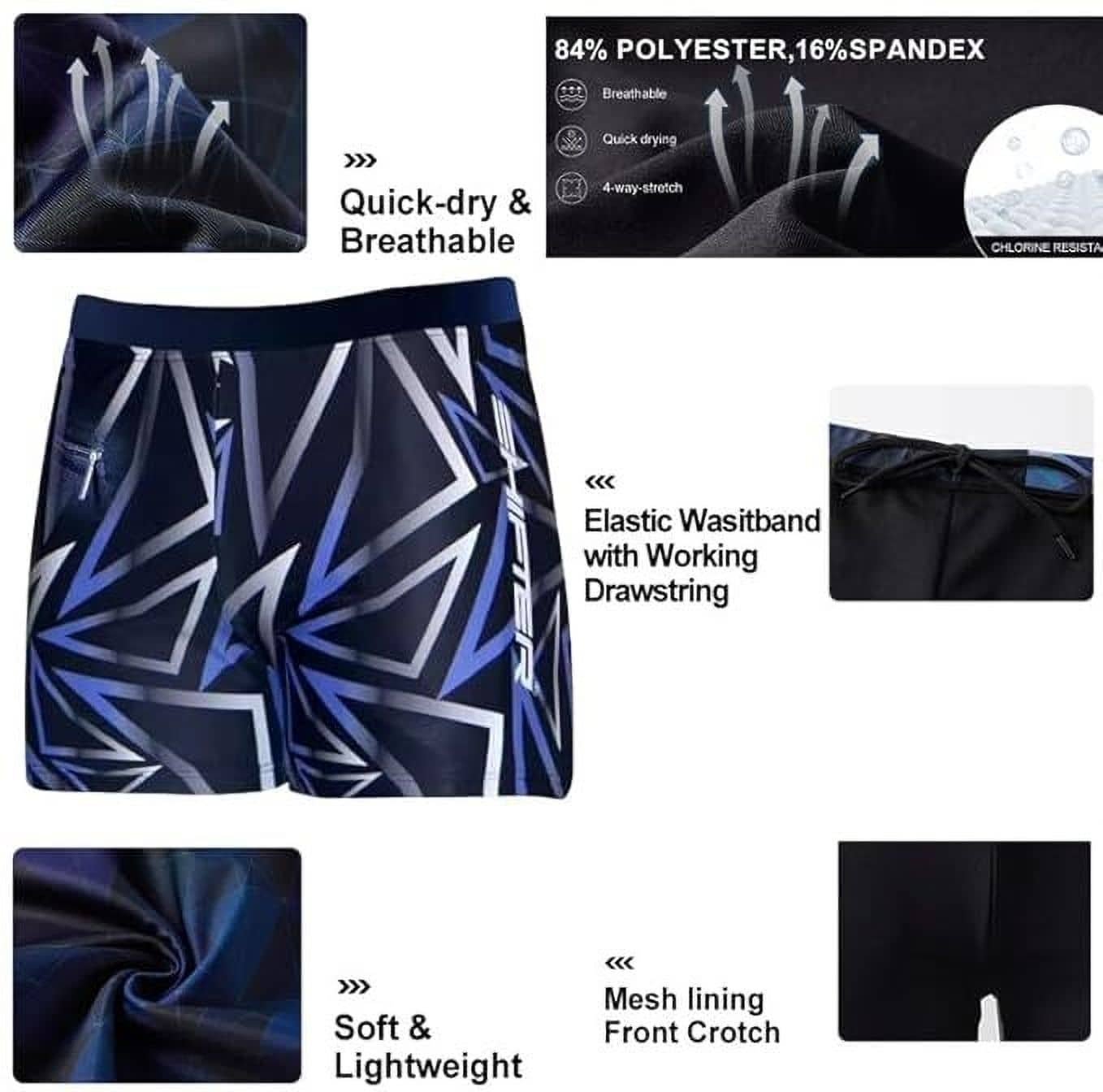 Lebami Boys Swimming Shorts ( Pack of 1 , Black ) - Image 4