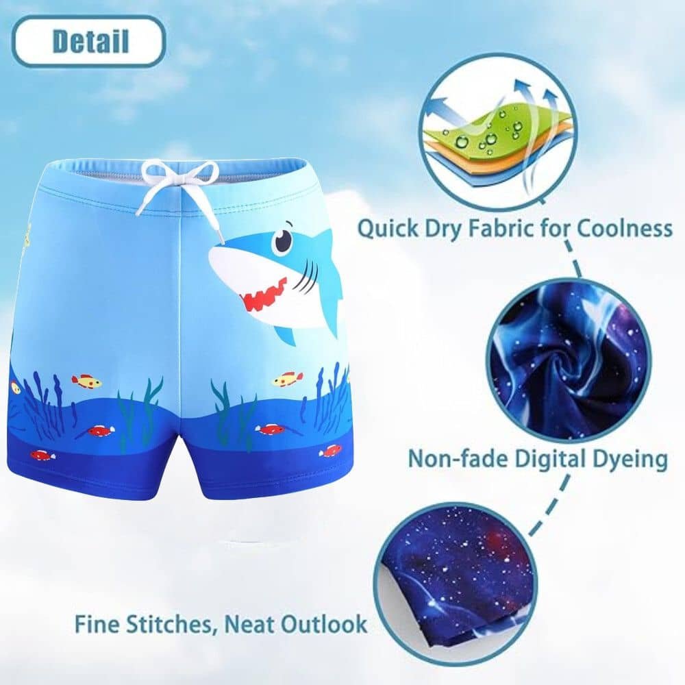 Lebami Boys Swimming Suit Sets ( Pack of 1 , Blue ) - Image 2