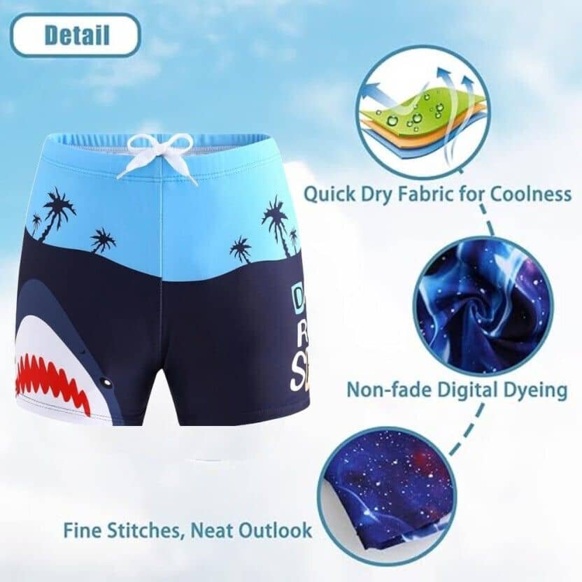 Lebami Boys Swimming Suit Sets ( Pack of 1 , Black ) - Image 2