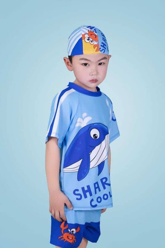 Lebami Boys Swimming Suit Sets ( Pack of 1 , Blue ) - Image 3