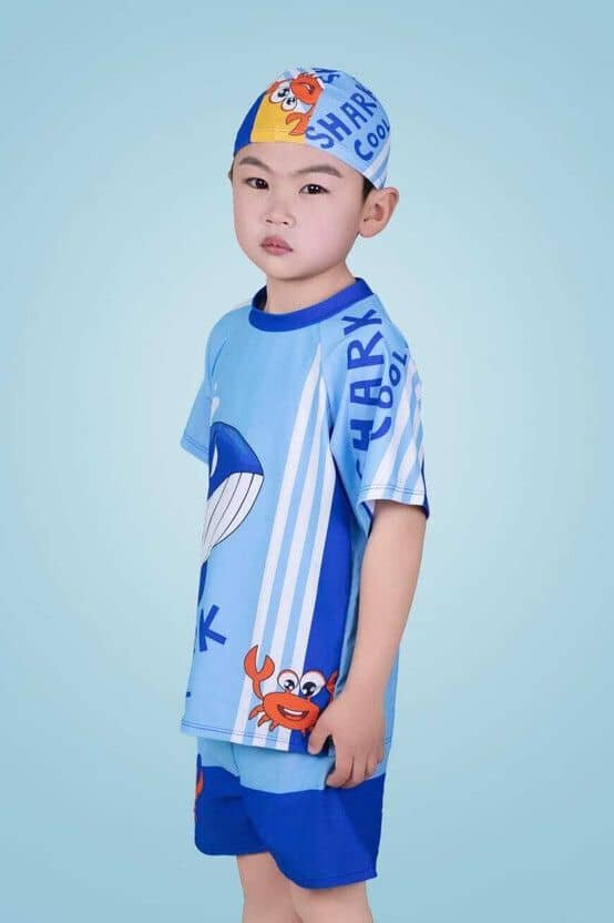 Lebami Boys Swimming Suit Sets ( Pack of 1 , Blue ) - Image 4