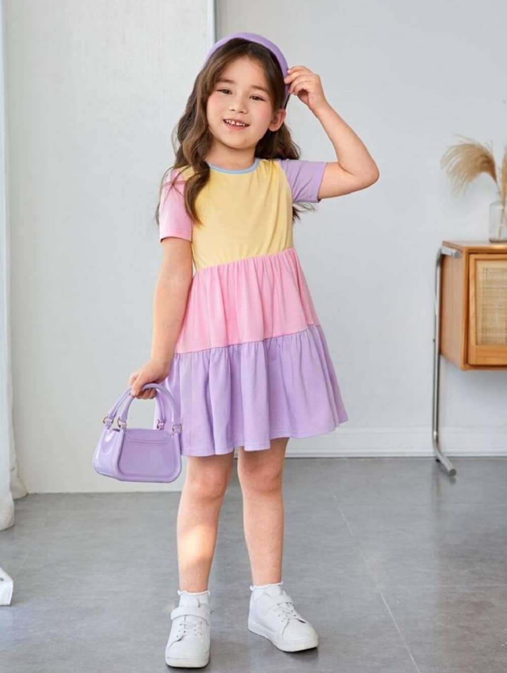 Cotton Frock For Girls ( Pack of 1 , Multicolor )