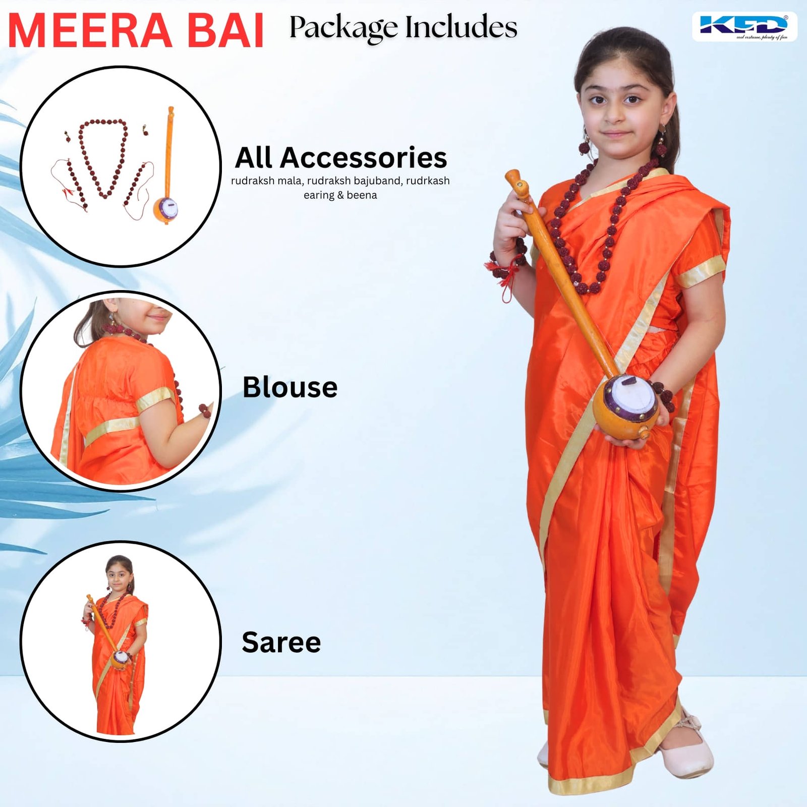 Girls Mythological - Character Costume ( Orange ) - Image 2