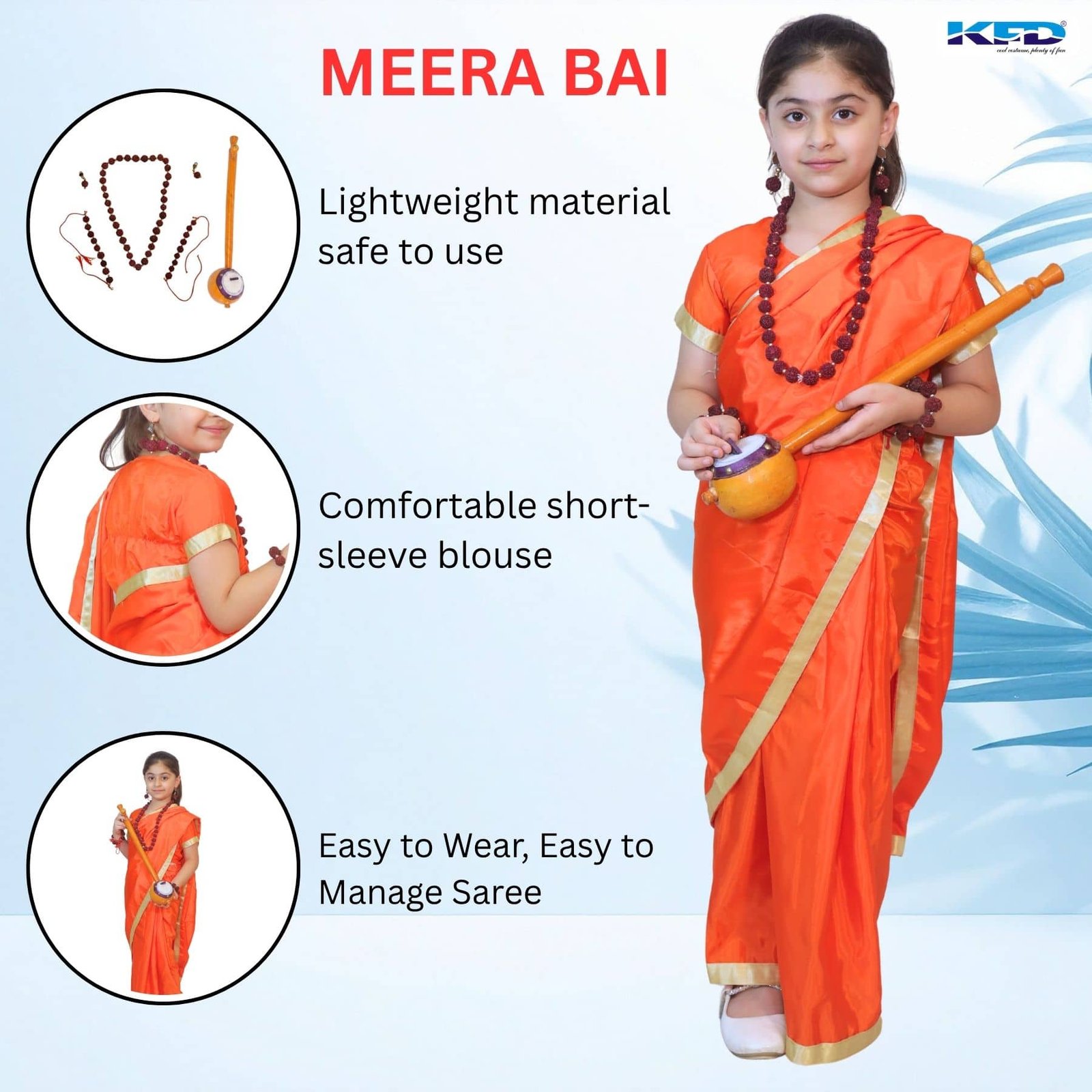 Girls Mythological - Character Costume ( Orange ) - Image 3
