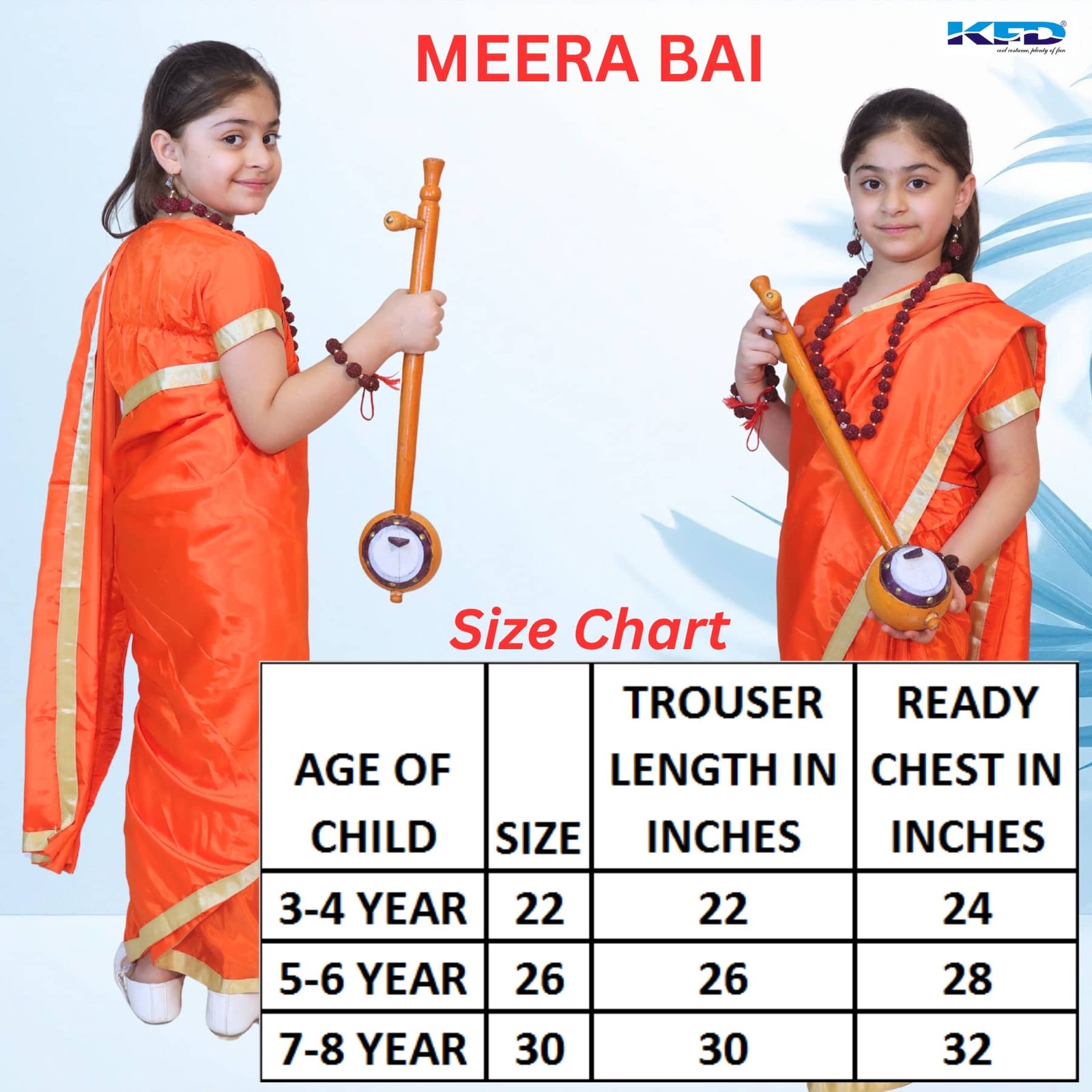 Girls Mythological - Character Costume ( Orange ) - Image 4