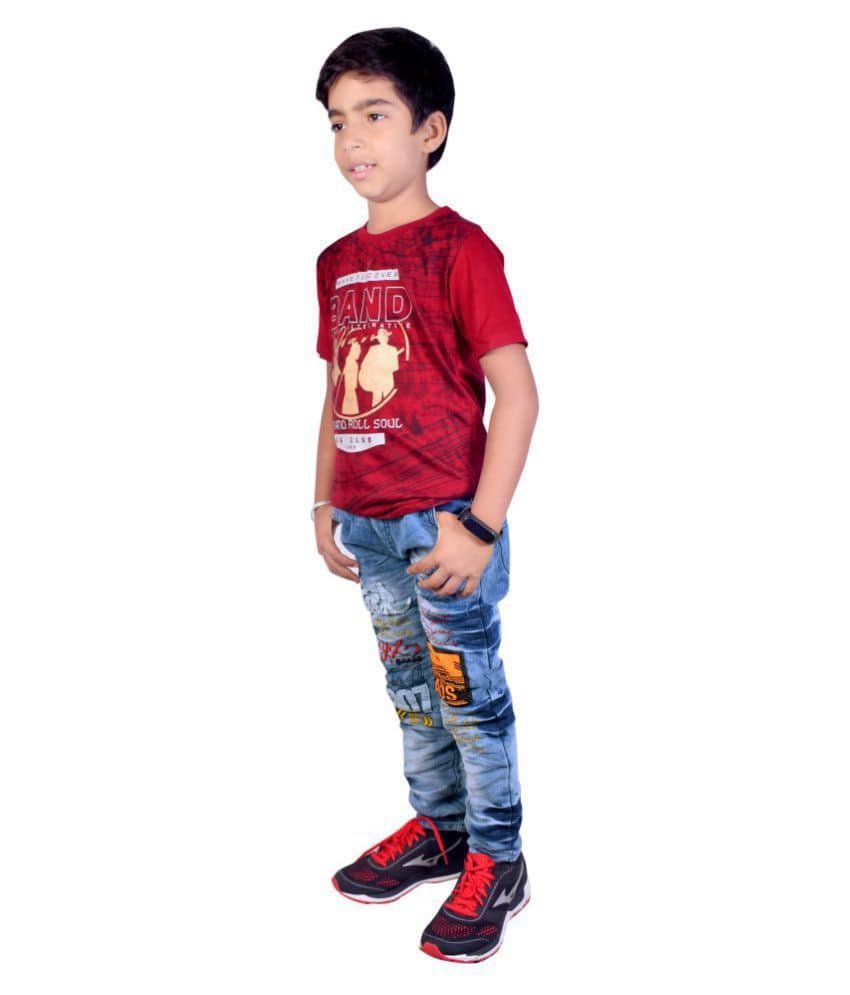 Kundan Pack of 1 Boys Cotton Blend Jeans ( Blue ) - Image 4