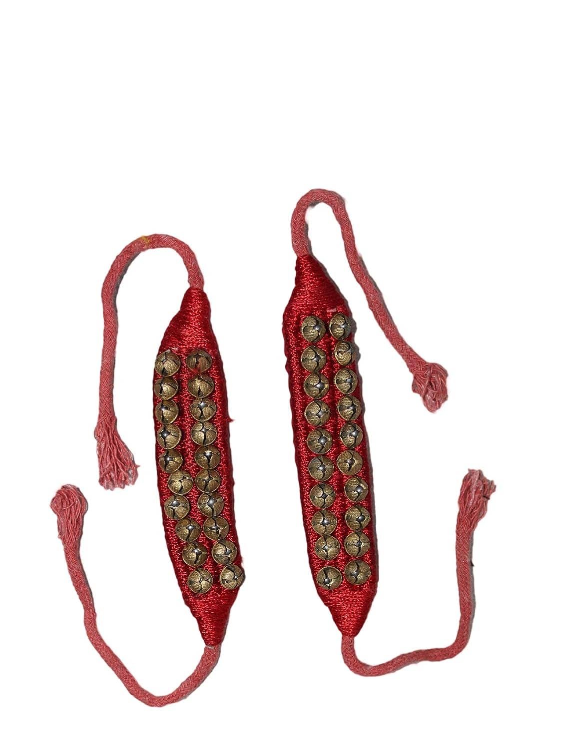 Kaku Fancy Dresses Ghungroo For Kids State Dnace/Western Dance -Copper, Free Size, For Boys & Girls