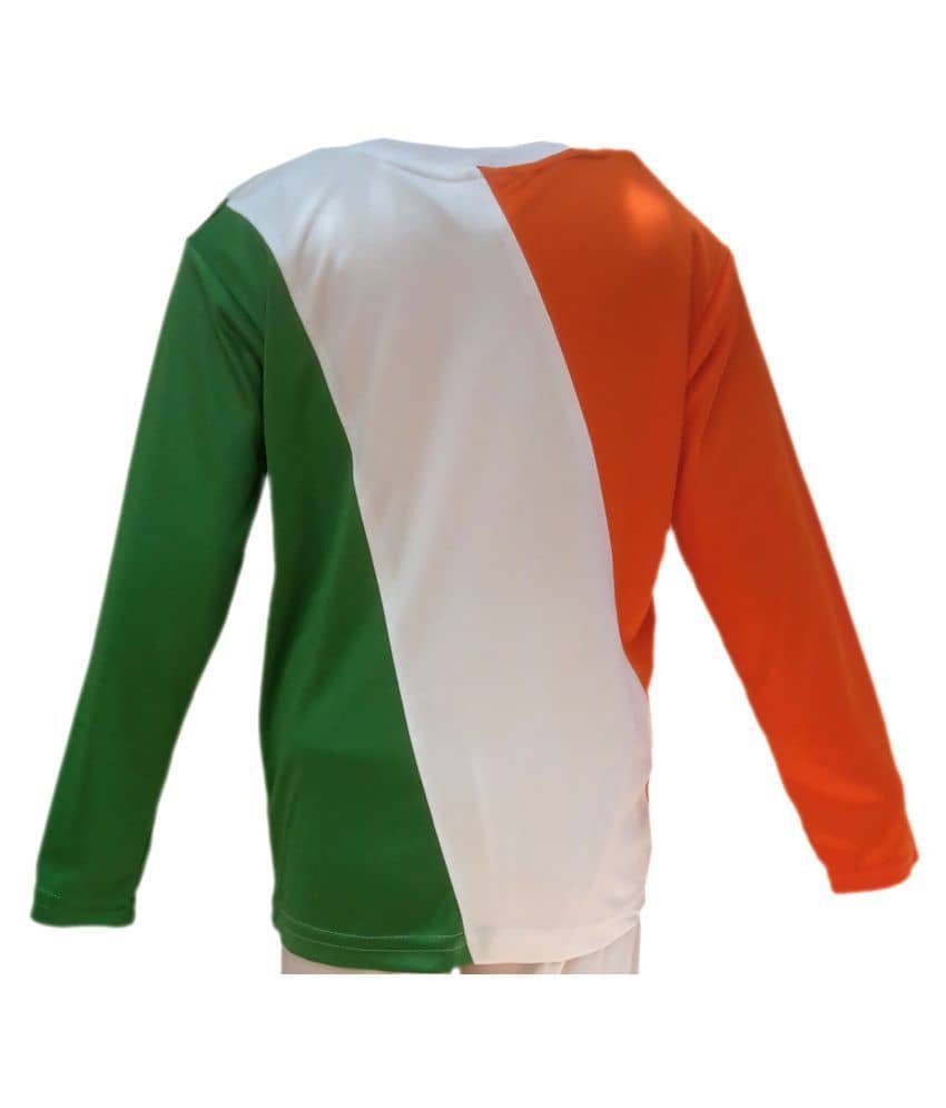 Kaku Fancy Dresses Tri Color T-shirt Costume For Kids Independence Day/Republic Day/School Annual function/Theme Party/Competition/Stage Shows/Birthday Party Dress - Image 3