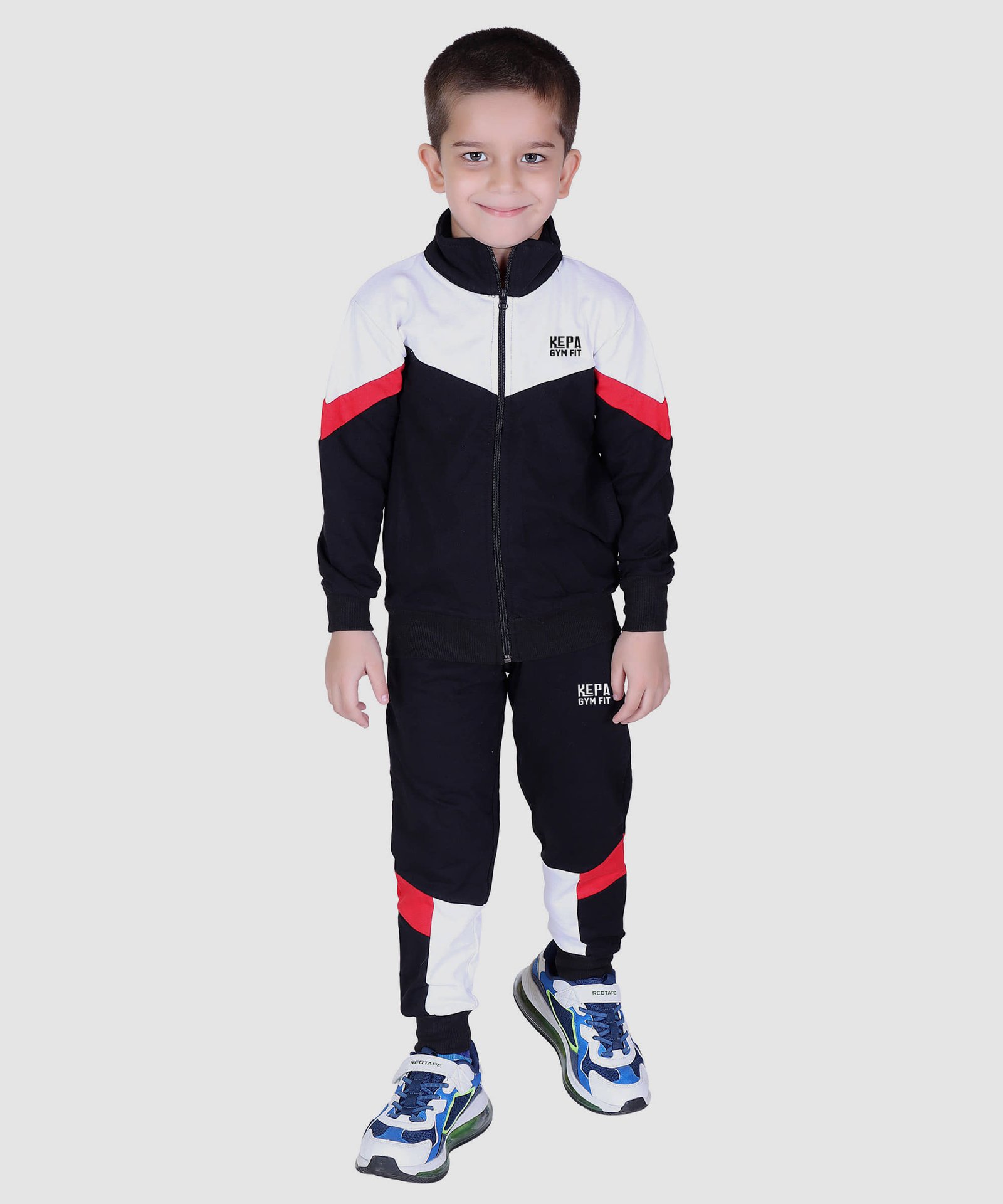 Kepa Colorblock Full Sleeve Tracksuits For Boys SweatShirt Jacket With Jogger