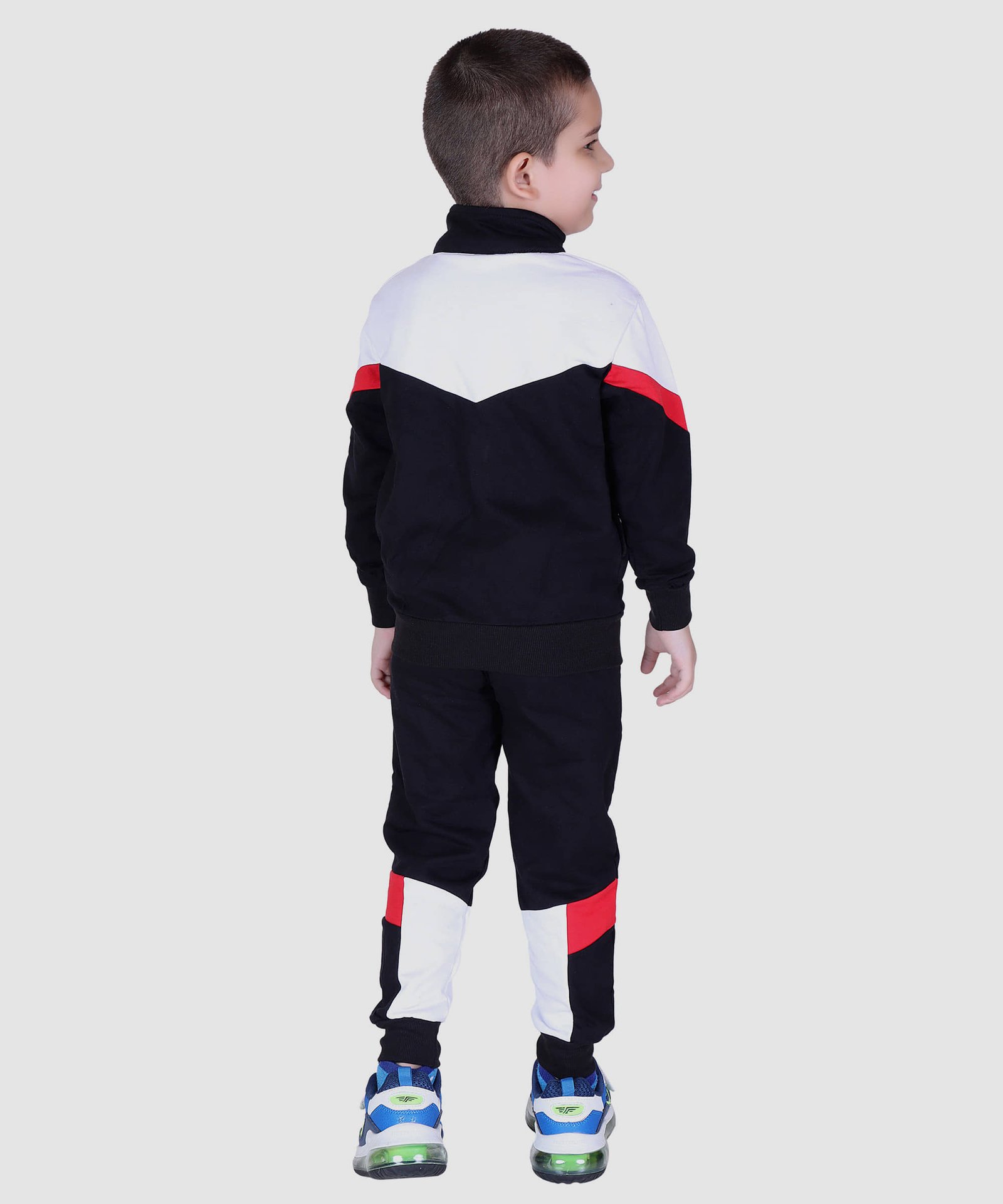 Kepa Colorblock Full Sleeve Tracksuits For Boys SweatShirt Jacket With Jogger - Image 2