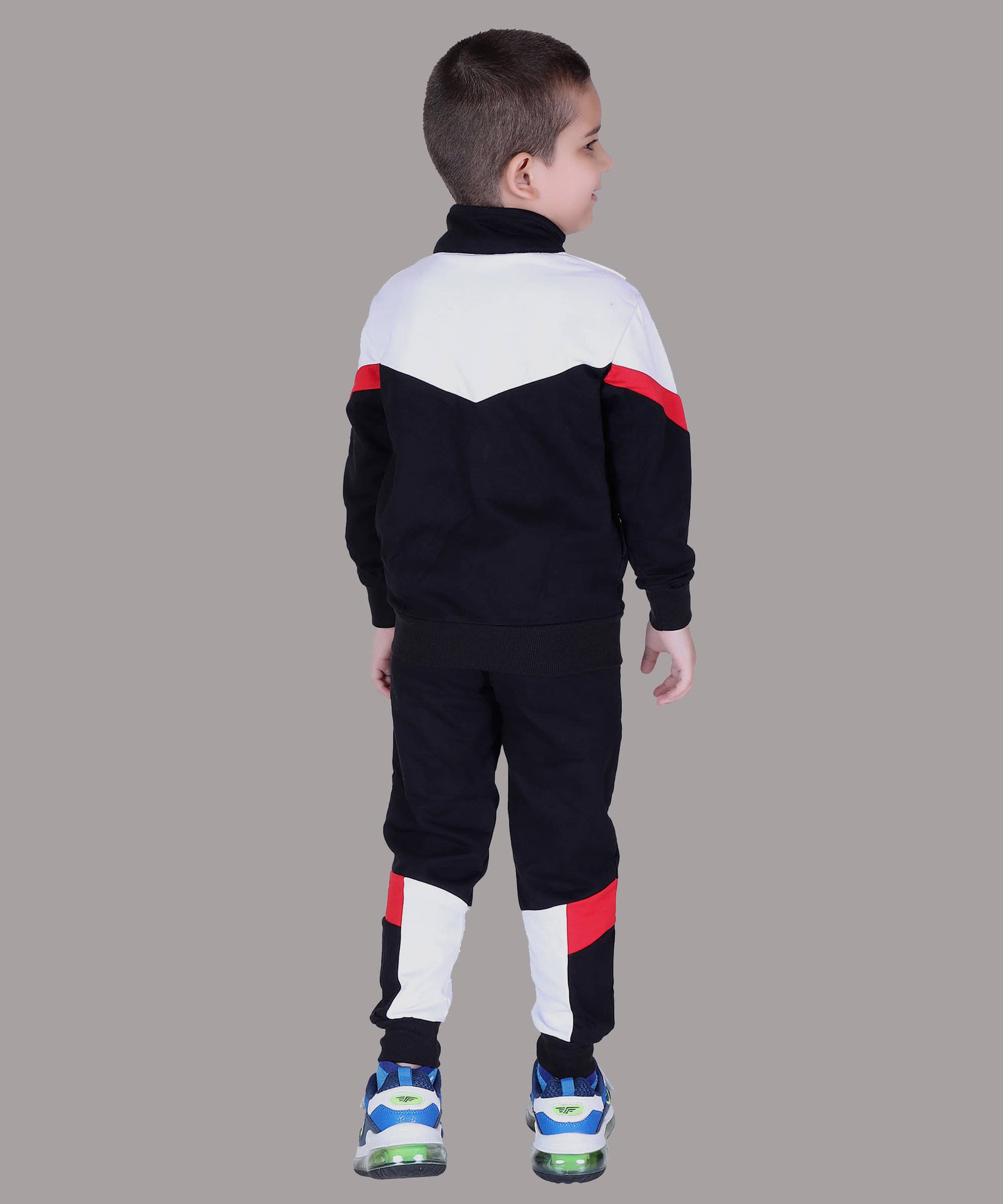 Kepa Pack of 1 Boys Cotton Blend Tracksuit ( Black ) - Image 3