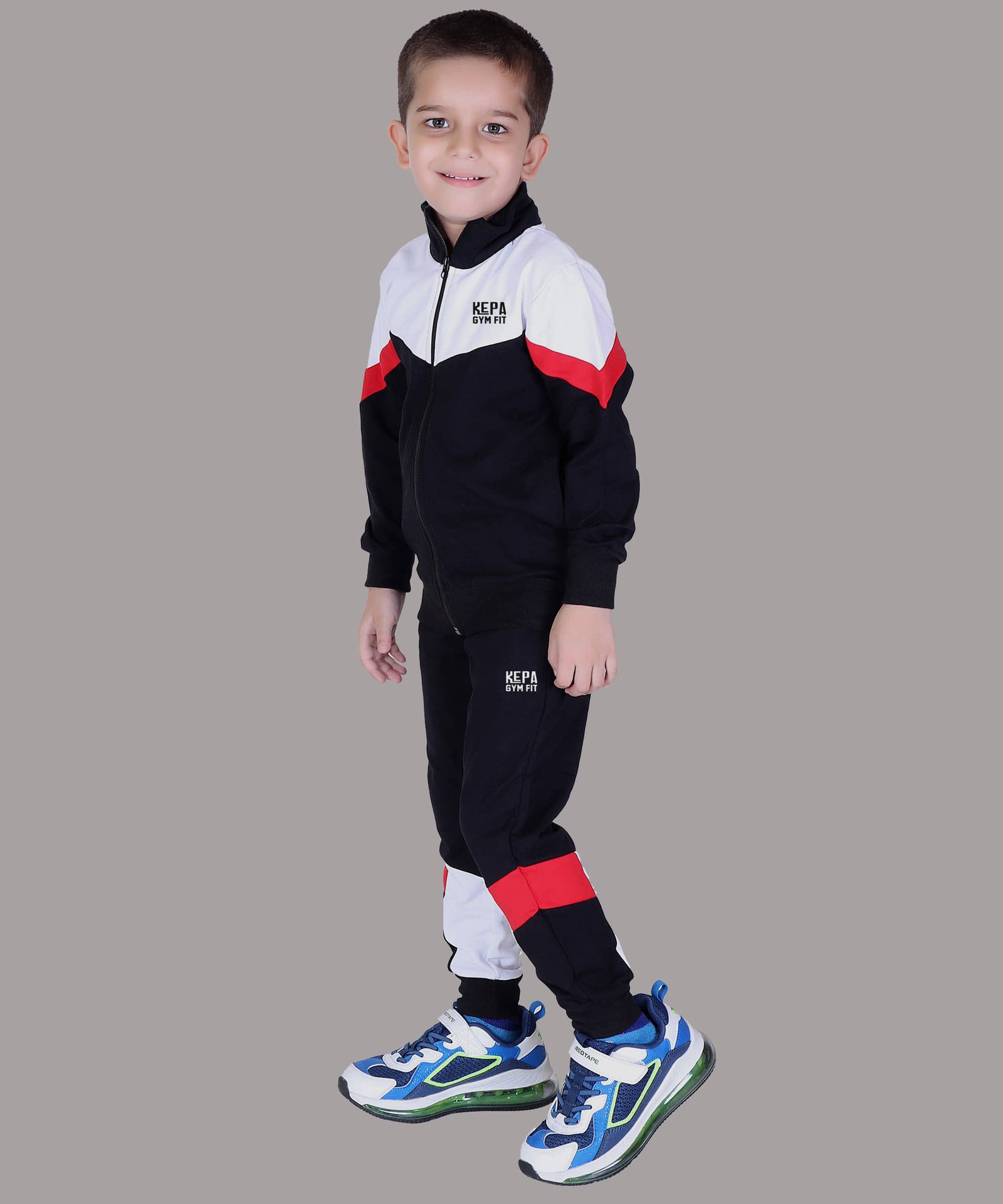 Kepa Pack of 1 Boys Cotton Blend Tracksuit ( Black ) - Image 4