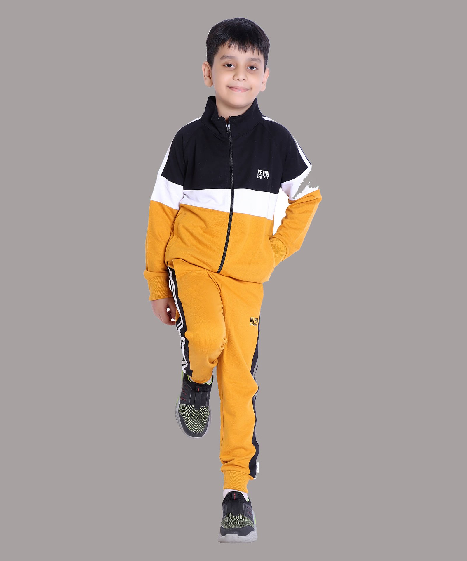 Kepa Pack of 1 Boys Cotton Blend Tracksuit ( Yellow )