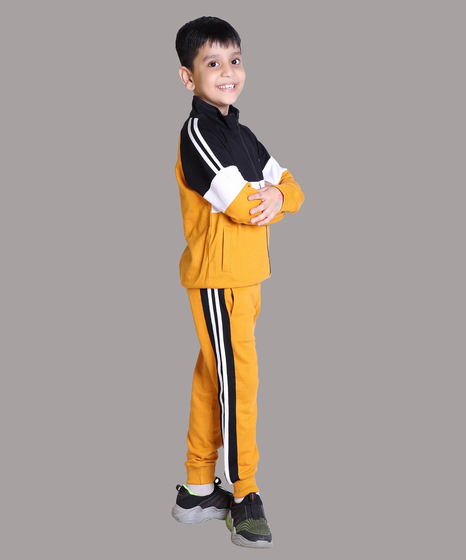 Kepa Pack of 1 Boys Cotton Blend Tracksuit ( Yellow ) - Image 3