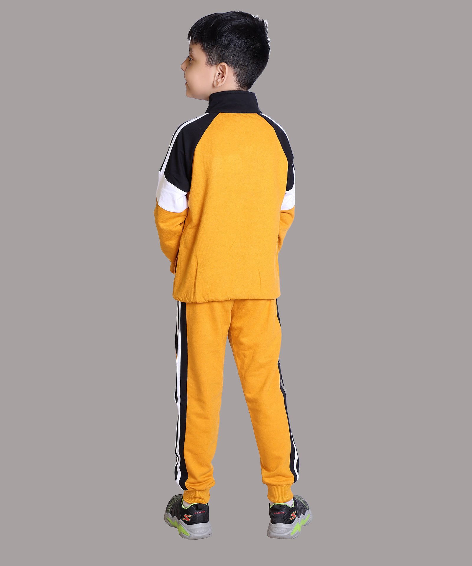 Kepa Pack of 1 Boys Cotton Blend Tracksuit ( Yellow ) - Image 4