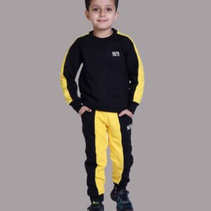 Kepa Pack of 1 Boys Cotton Blend Tracksuit ( Black )