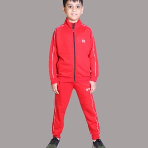 Kepa Pack of 1 Boys Cotton Blend Tracksuit ( Red )