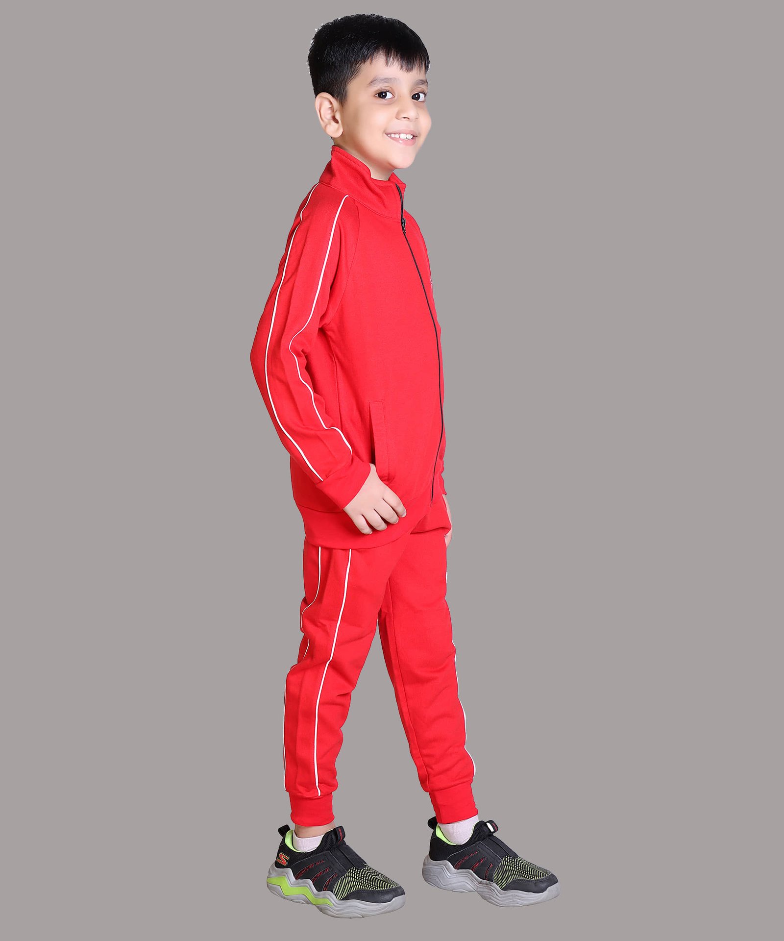 Kepa Pack of 1 Boys Cotton Blend Tracksuit ( Red ) - Image 2