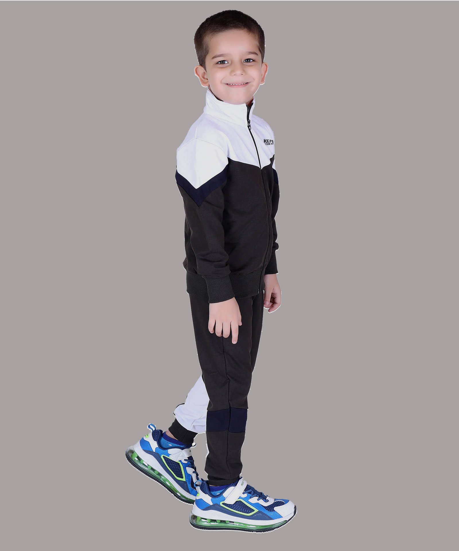 Kepa Pack of 1 Boys Cotton Blend Tracksuit ( Green ) - Image 4