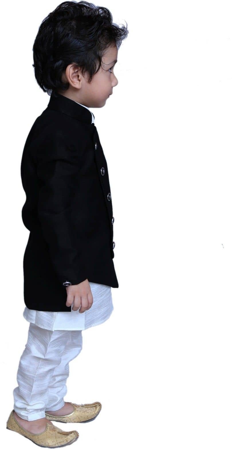 Kl Collection Boys Silk Multicolor Kurta Pyjama Set ( Pack of 1 ) - Image 2