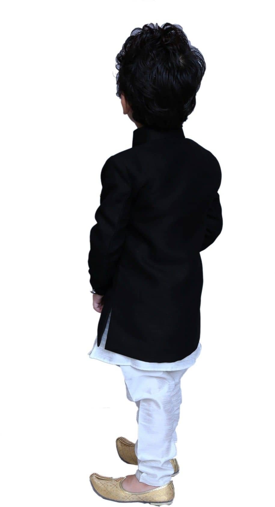 Kl Collection Boys Silk Multicolor Kurta Pyjama Set ( Pack of 1 ) - Image 3