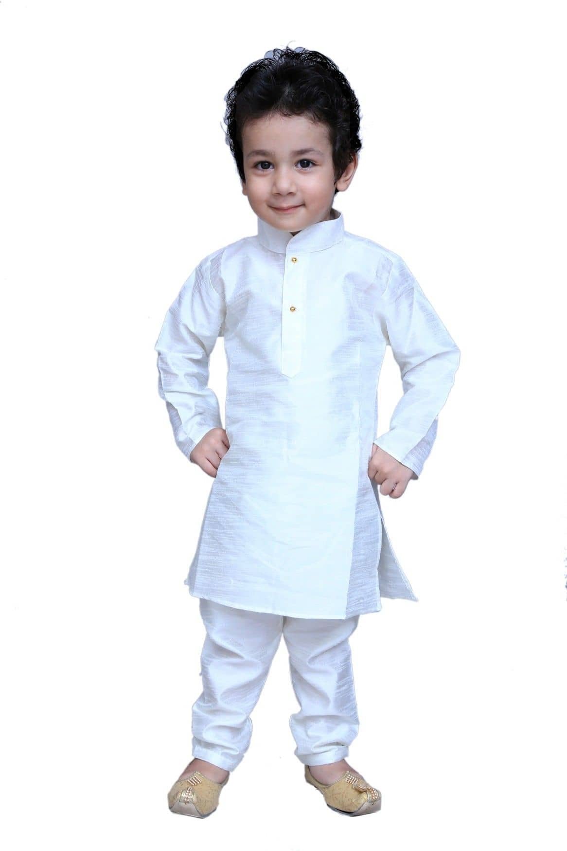Kl Collection Boys Silk Multicolor Kurta Pyjama Set ( Pack of 1 ) - Image 4
