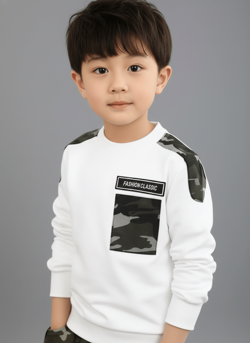 Klotz Boys Lycra T-Shirt & Trackpants Set ( White , Pack of 1 ) - Image 5
