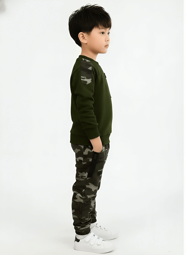Klotz Pack of 1 Boys Lycra T-Shirt & Trackpants Set ( Green ) - Image 4