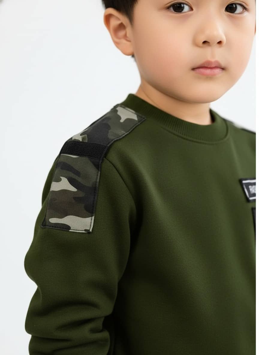 Klotz Pack of 1 Boys Lycra T-Shirt & Trackpants Set ( Green ) - Image 5