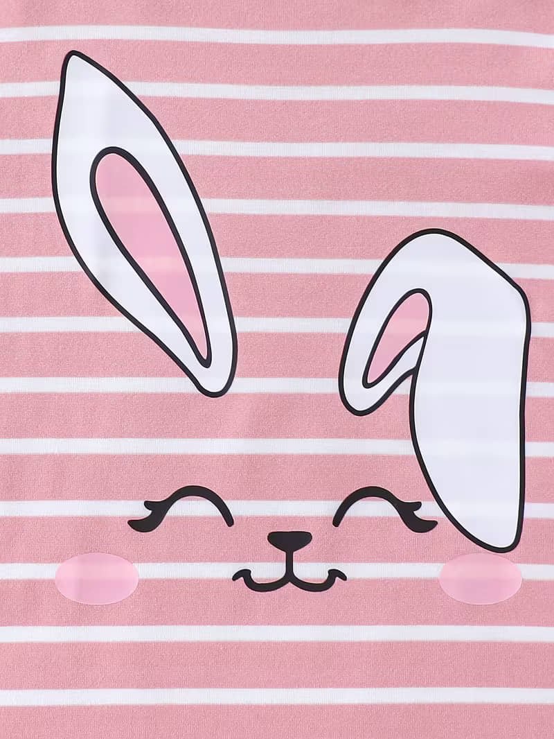 Knit Vey Pack of 2 Girls Cotton T-Shirt ( Multi ) - Image 3