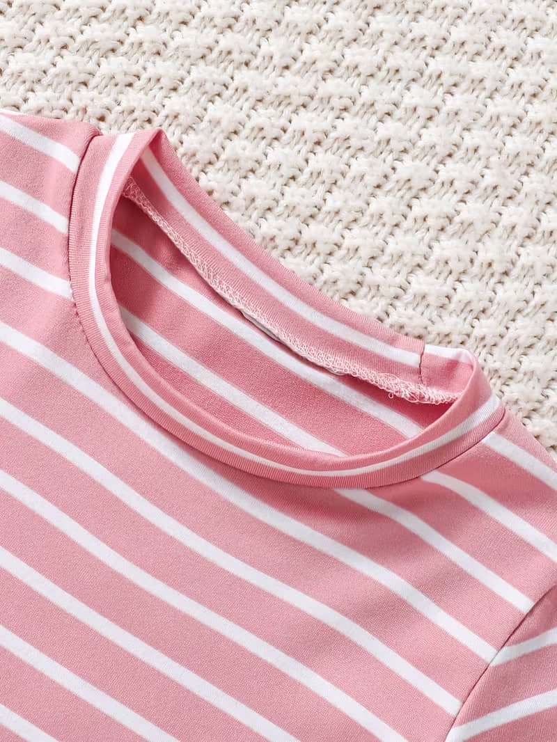 Knit Vey Pack of 2 Girls Cotton T-Shirt ( Multi ) - Image 5