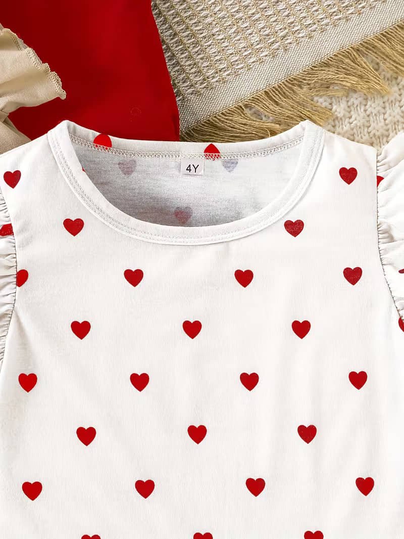 Knit Vey Pack of 3 Baby Girls Cotton Blend T-Shirt ( Multicolor 1 ) - Image 5