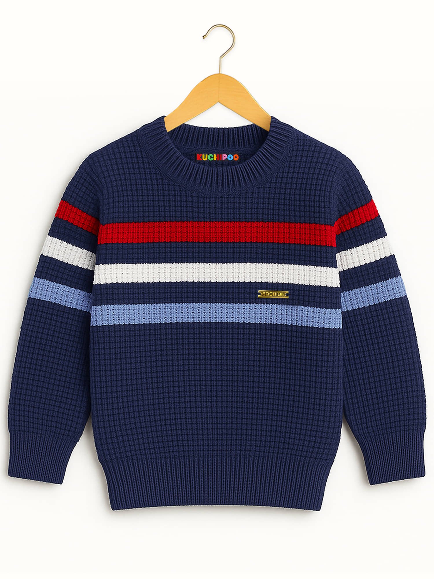 Kuchipoo Pack of 1 Boys Polyester Sweater ( Multicolor 6 )