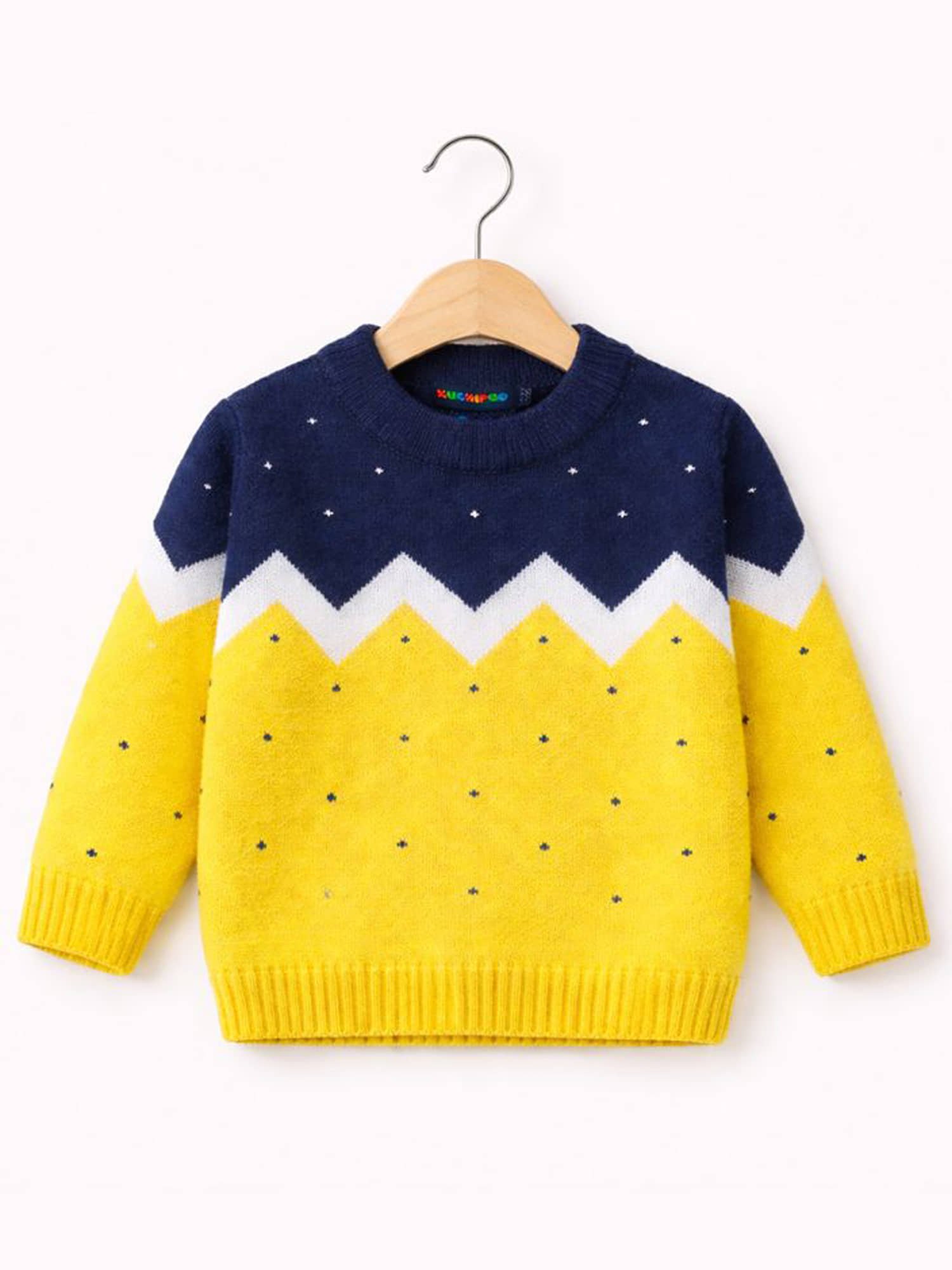 Kuchipoo Pack of 1 Boys Polyester Sweater ( Multicolor 3 )