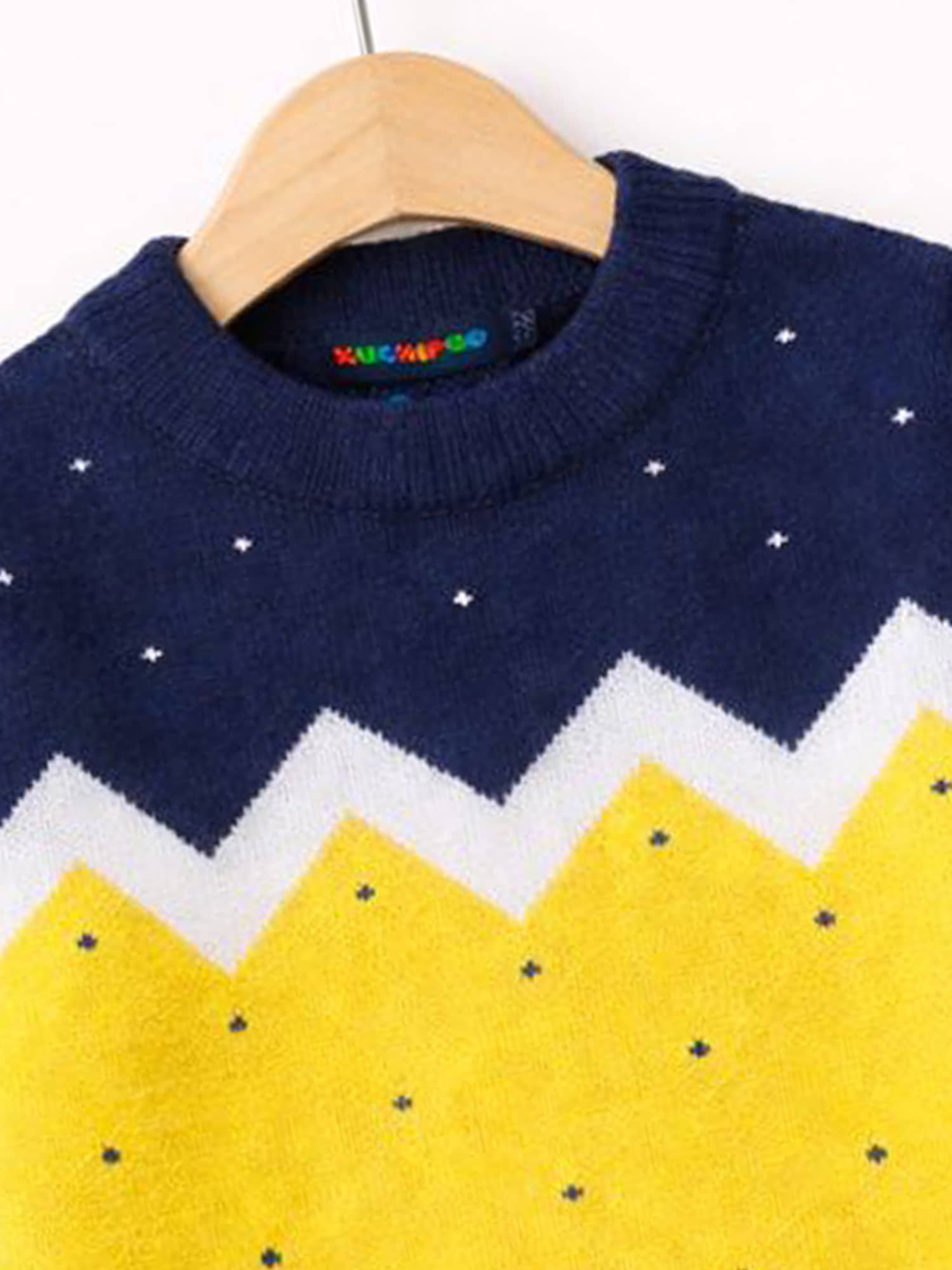 Kuchipoo Pack of 1 Boys Polyester Sweater ( Multicolor 3 ) - Image 3