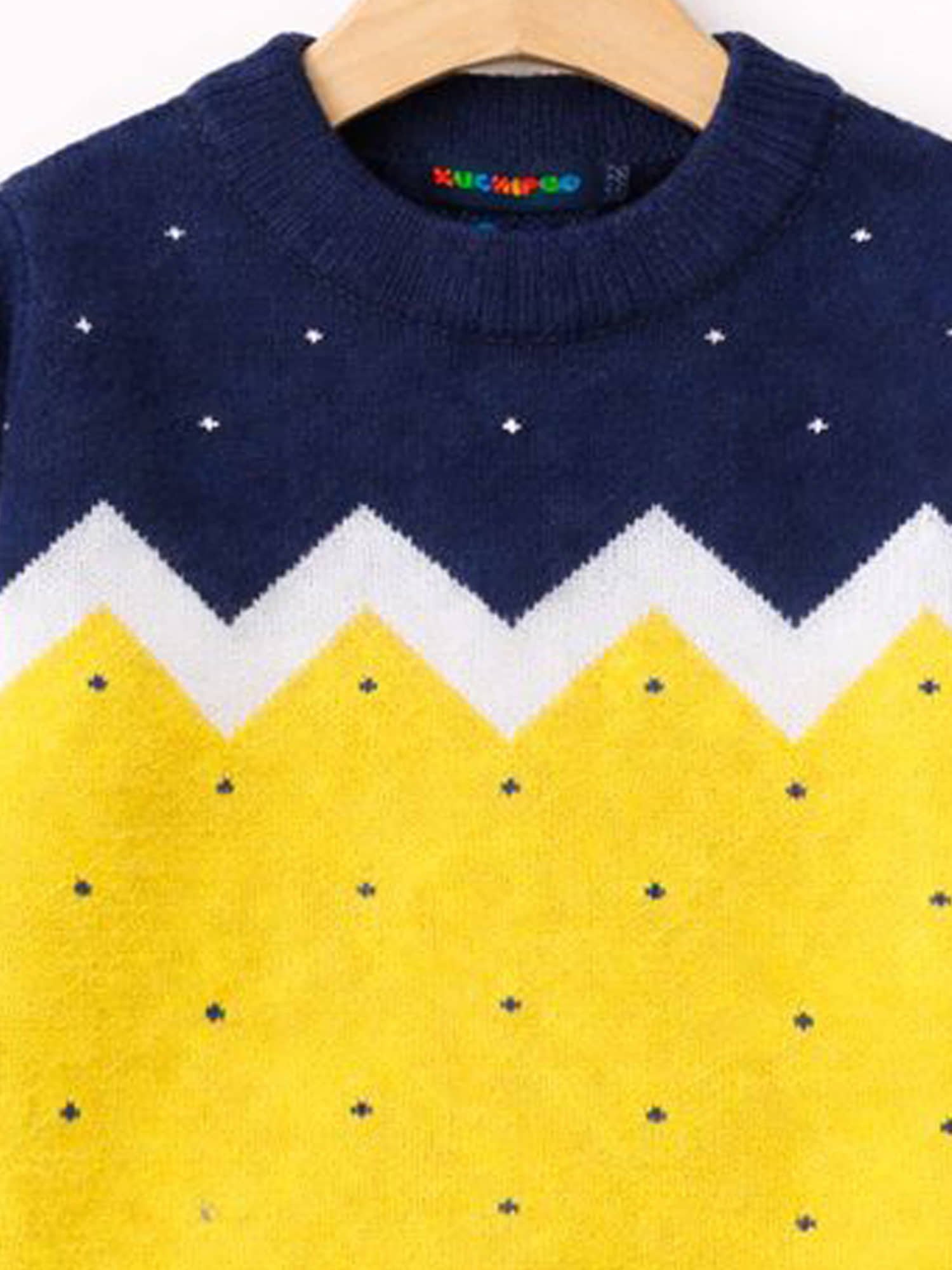Kuchipoo Pack of 1 Boys Polyester Sweater ( Multicolor 3 ) - Image 4