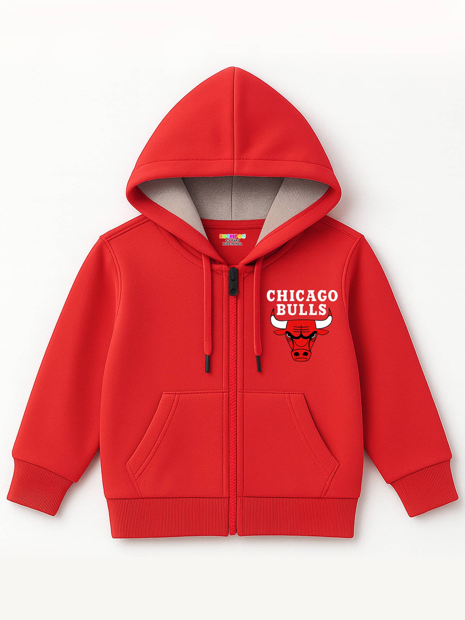 Kuchipoo Pack of 1 Boys Fleece Sweatshirt ( Red )