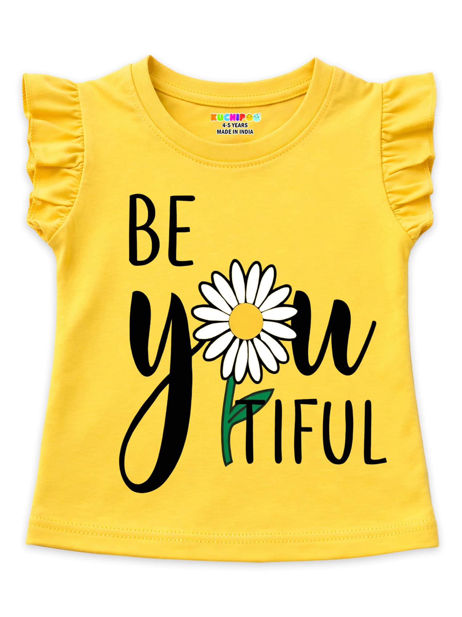 Kuchipoo Pack of 4 Girls Cotton Blend T-Shirt ( Multicolor 1 ) - Image 5