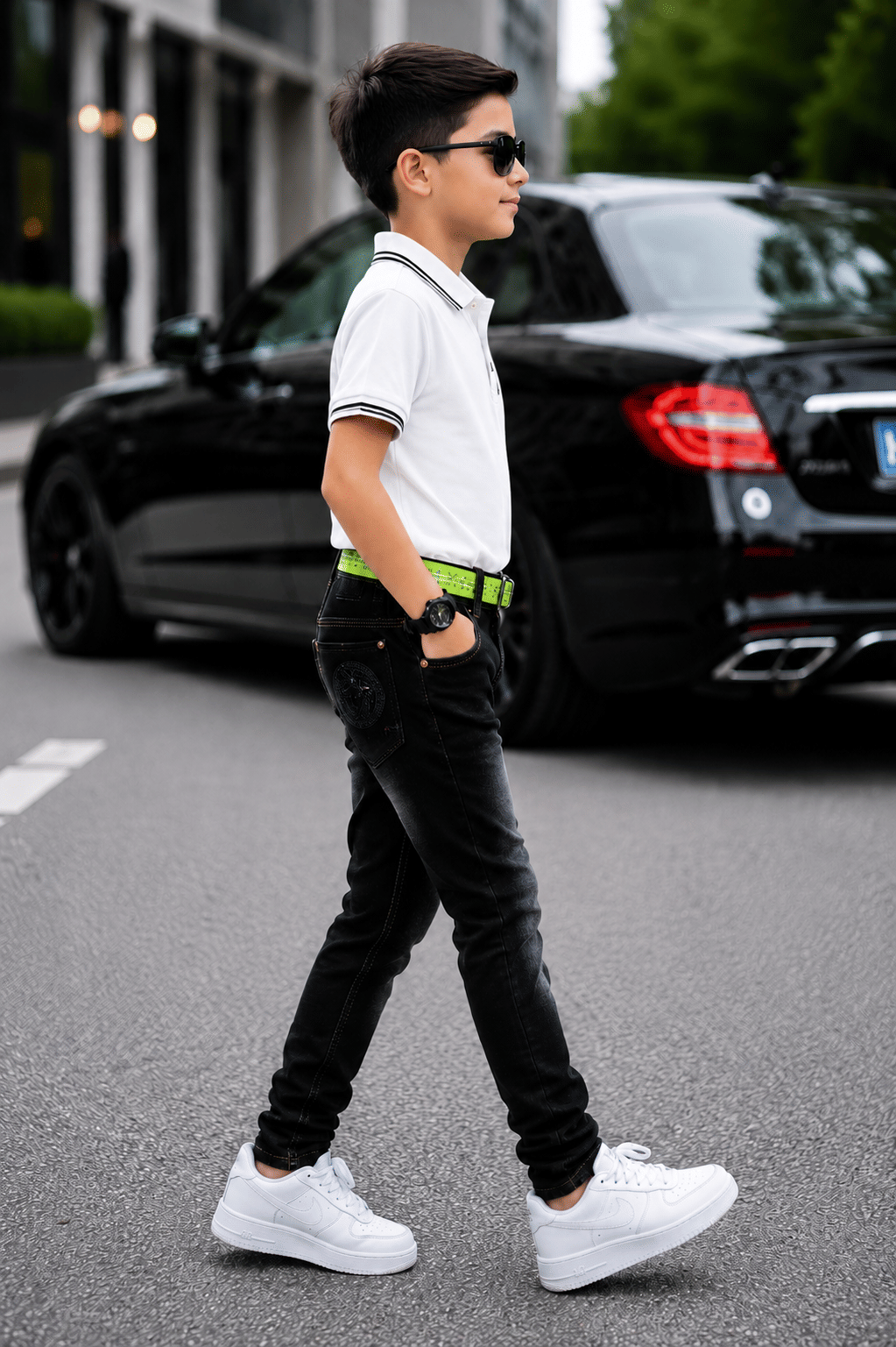 Kundan Boys Denim Jeans ( Black , Pack of 1 ) - Image 4