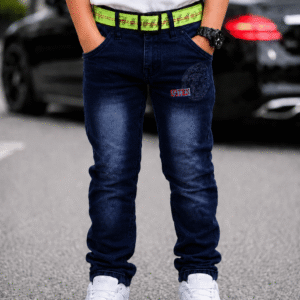 Kundan Boys Denim Jeans ( Blue , Pack of 1 )