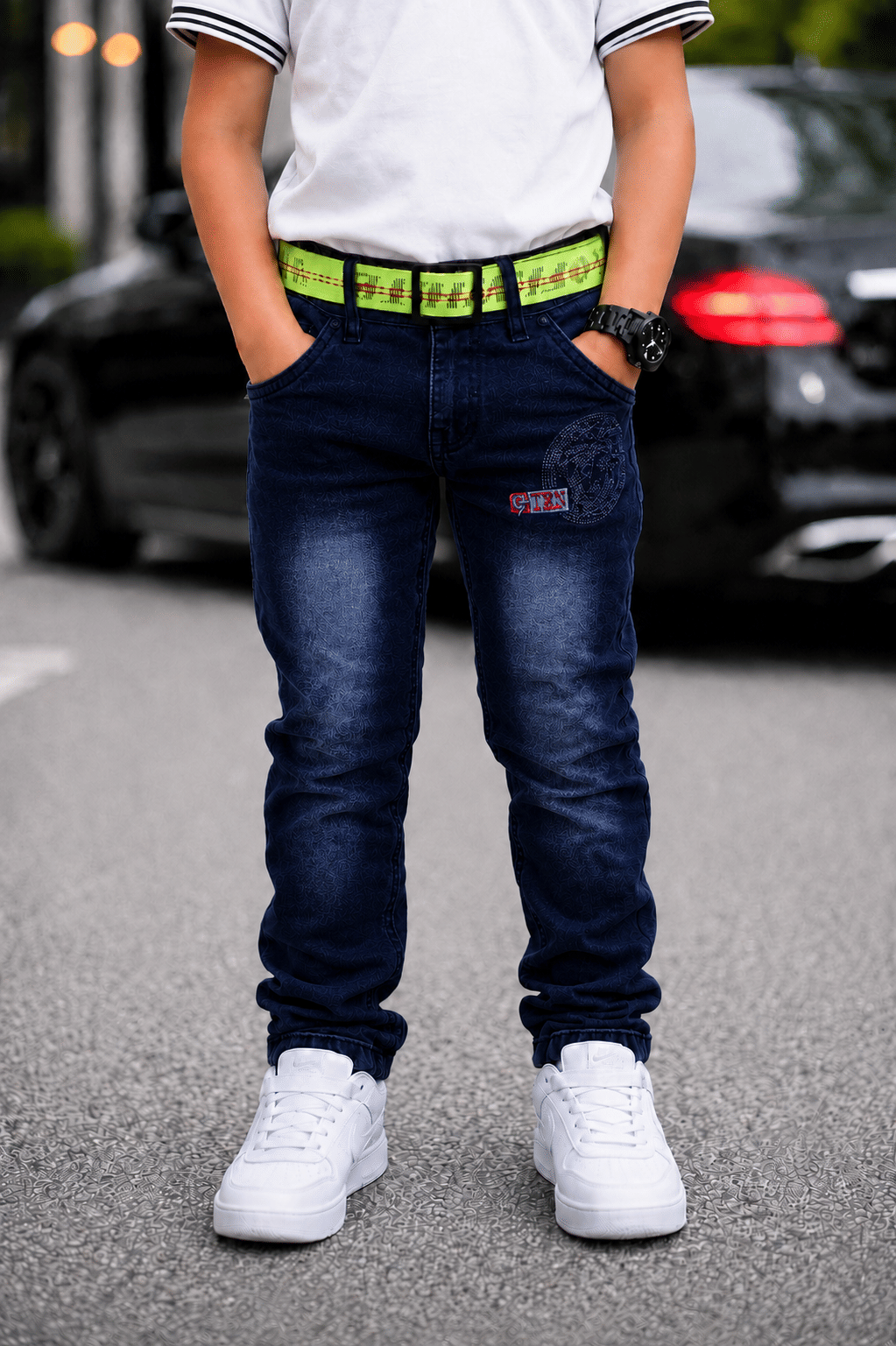 Kundan Boys Denim Jeans ( Blue , Pack of 1 )