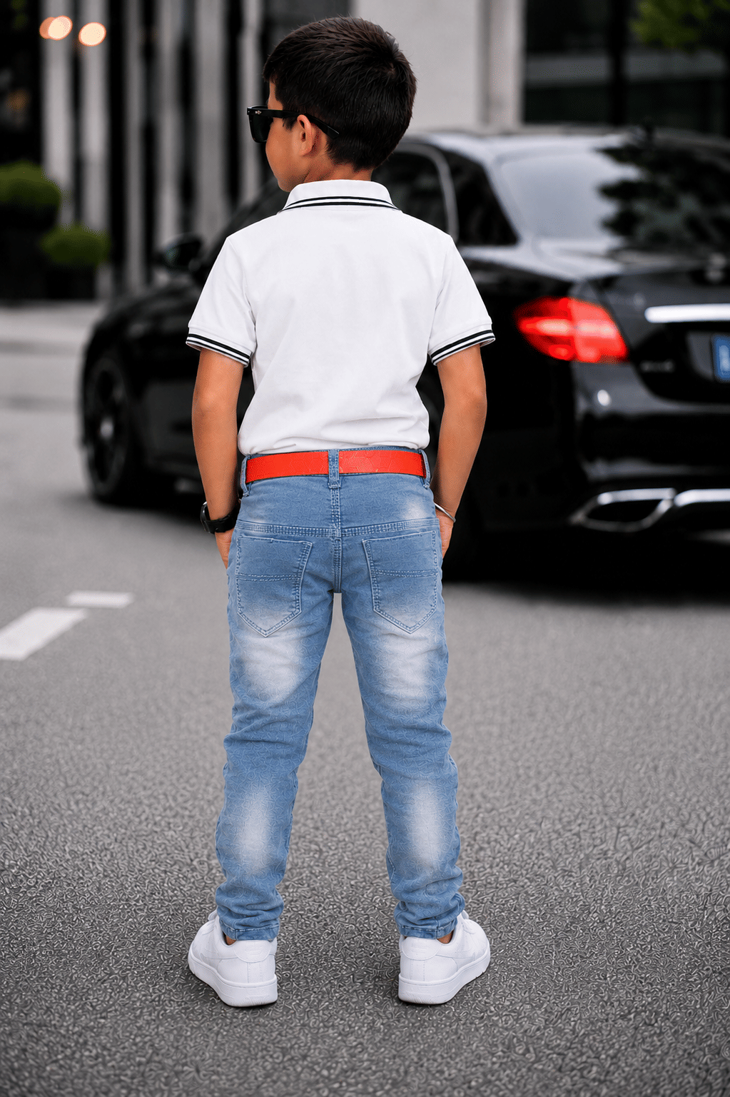 Kundan Boys Denim Jeans ( Light Blue , Pack of 1 ) - Image 3