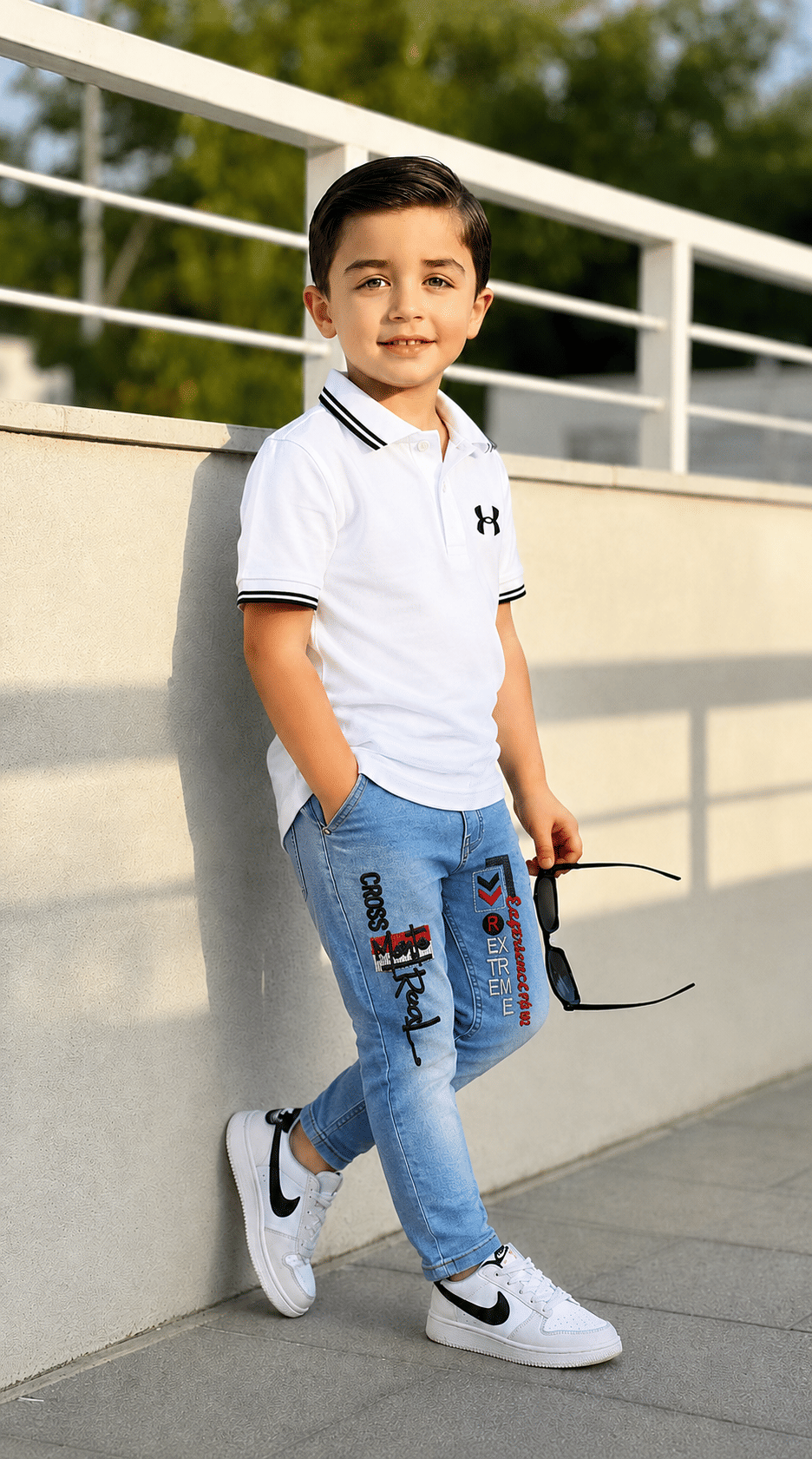 Kundan Boys Denim Jeans ( Light Blue , Pack of 1 ) - Image 4