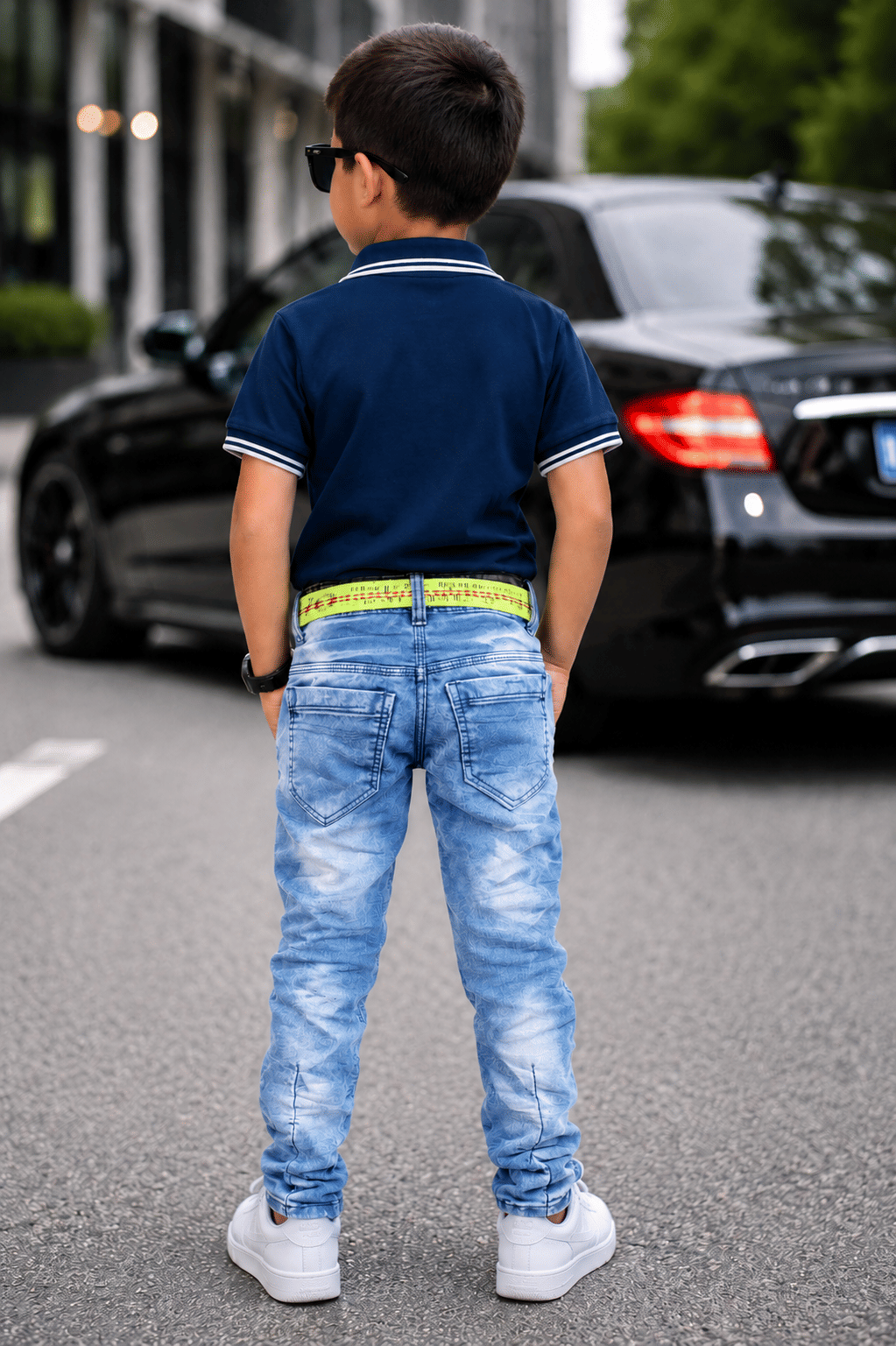 Kundan Boys Denim Jeans ( Light Blue , Pack of 1 ) - Image 3