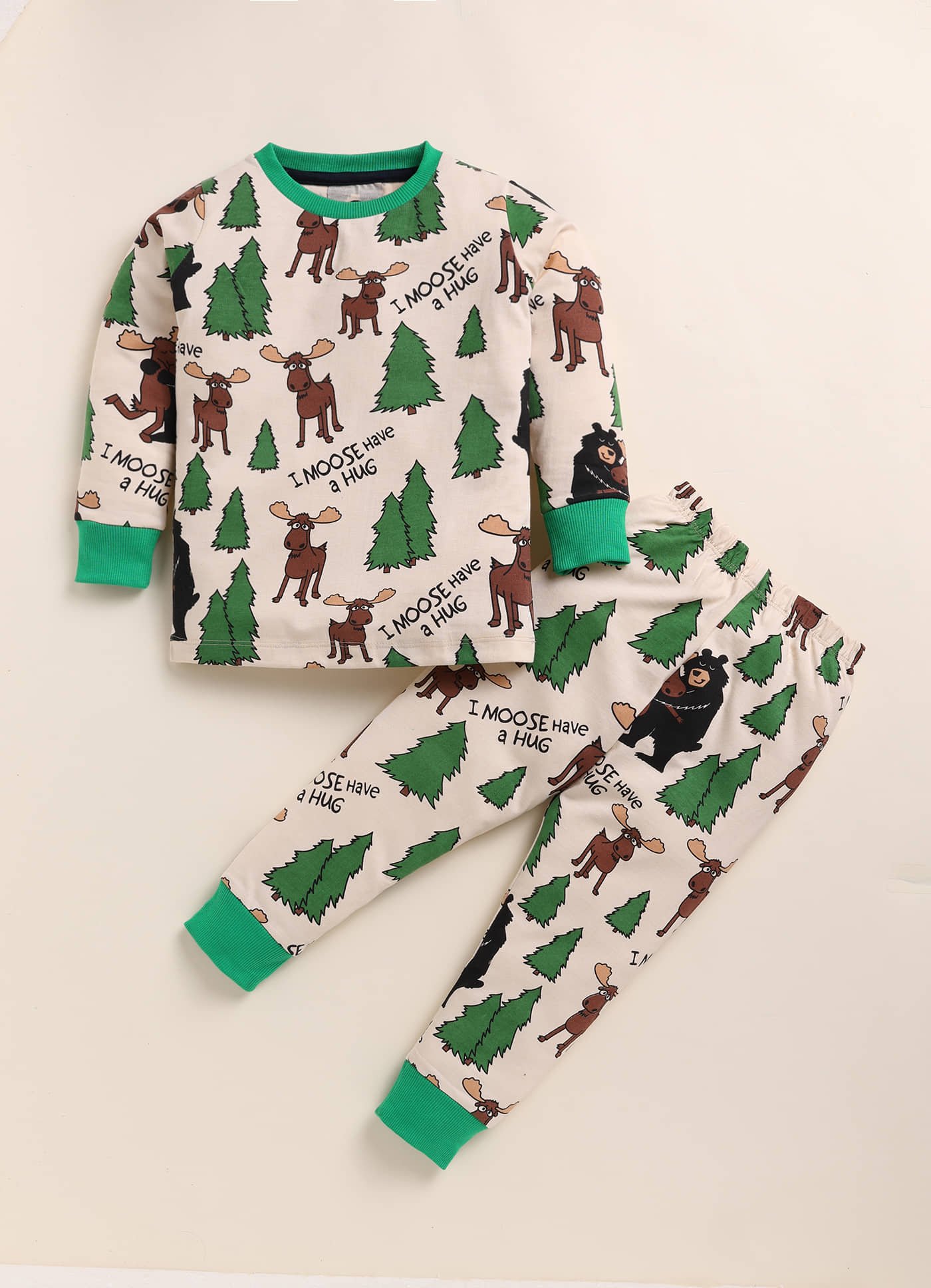 Lazy Shark Pack of 2 Boys Cotton Blend Nightsuit Set ( Multicolor ) - Image 3